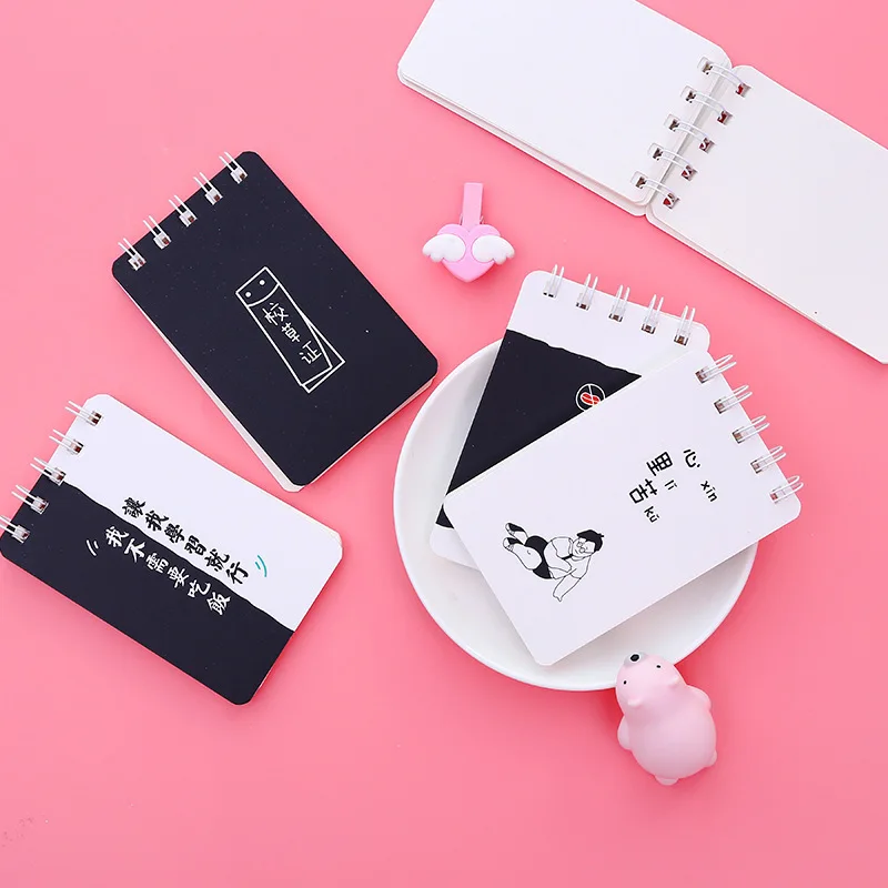 

Funny Text Schoolmaster Mini Coil Book Portable Portable Account Book Notepad Notebook
