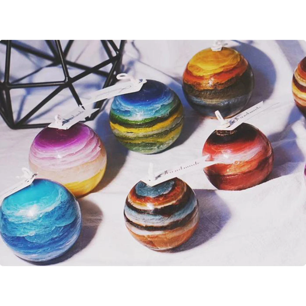 

Clear Sphere Ball Candle Mould Soap Molds For Candle Making Craft 30mm