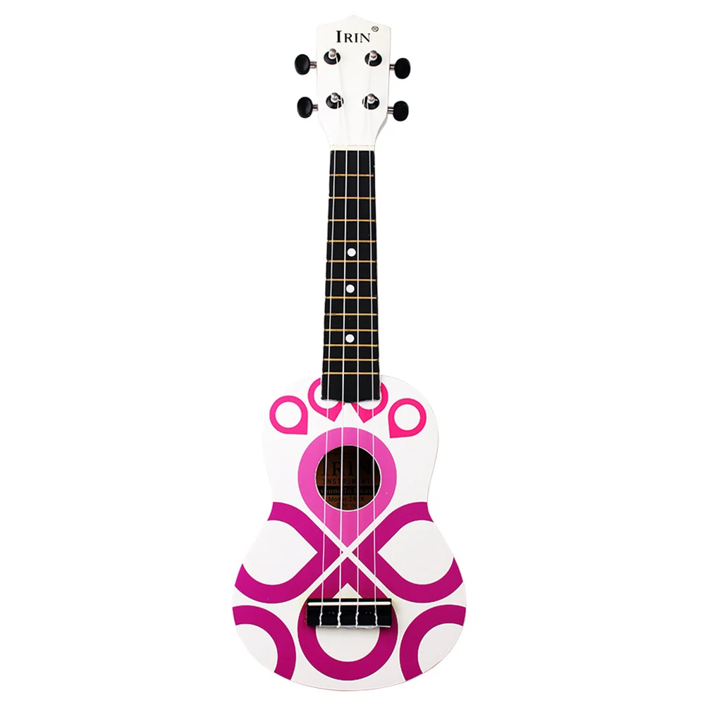 Purple IRIN горячий 21 дюймов Ukelele сопрано деревянная липа гриф Гавайская Акустическая гитара - Цвет: Purple