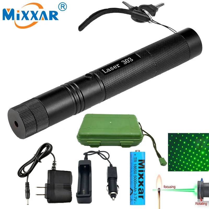 

Dropshipping 10000m 532nm 303 Green Laser sight high power hunting green lazer Pen Lazer hight Pointer Beam Burn flashlight