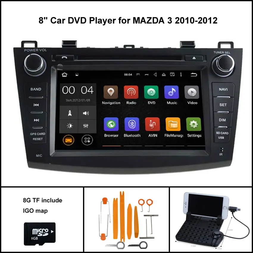 Android 7 1 Quad Core CAR DVD Player for MAZDA 3 2010 2012 GPS CAR font