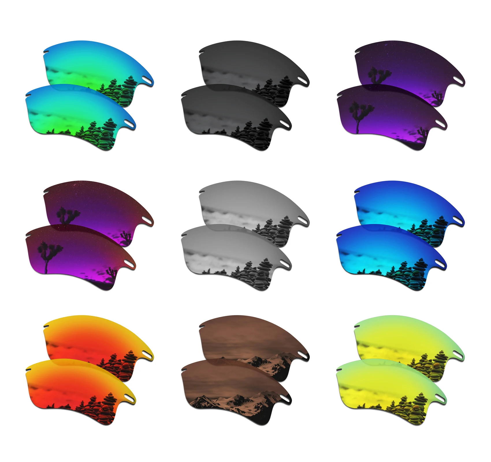 

SmartVLT Polarized Replacement Lenses for Oakley Fast Jacket XL Sunglasses - Multiple Options