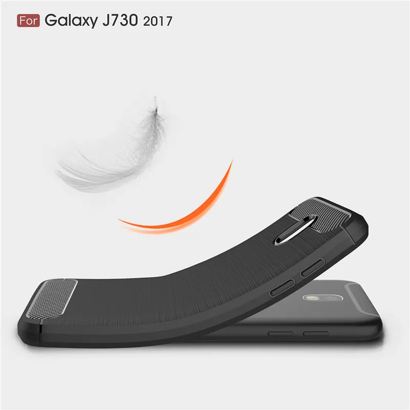 Whyes для samsung Galaxy J7 чехол J730 углеродное волокно мягкий ТПУ тяжелый противоударный силиконовый чехол для samsung J7 J730 чехол