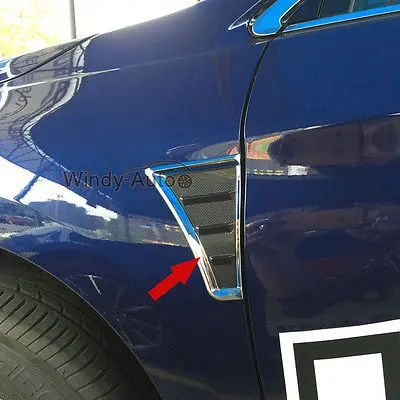 

Chrome Car Front Side Fender Vents Air Outlet Trim For Subaru Outback 2016 2017