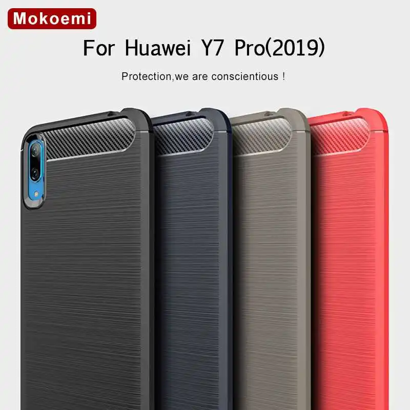 

Mokoemi Fashion Shock Proof Soft Silicone 6.26"For Huawei Y7 Pro 2019 Case For Huawei Y7 Pro 2019 Cell Phone Case Cover