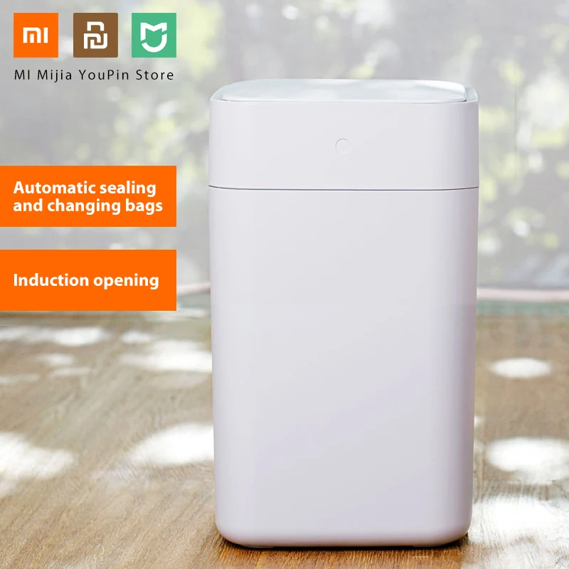 

Original Xiaomi Townew T1 Smart Trash Can Motion Sensor Trash 15.5L Auto Sealing LED Induction Cover Mi Home Ashcan Bins