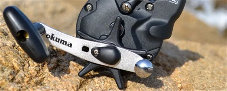 Equipamento de Pesca do Mar Okuma Magda Tambor Carretel Cabo Dobadoura Pesca Redonda Contagem Mão Direita Ma-45dx 6 Esporte e Lazer