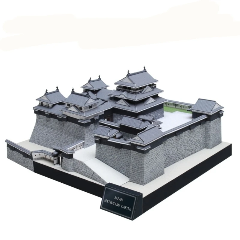 Matsuyama замок Janpan Fun 3d Бумага Diy Миниатюрные модели наборы головоломки