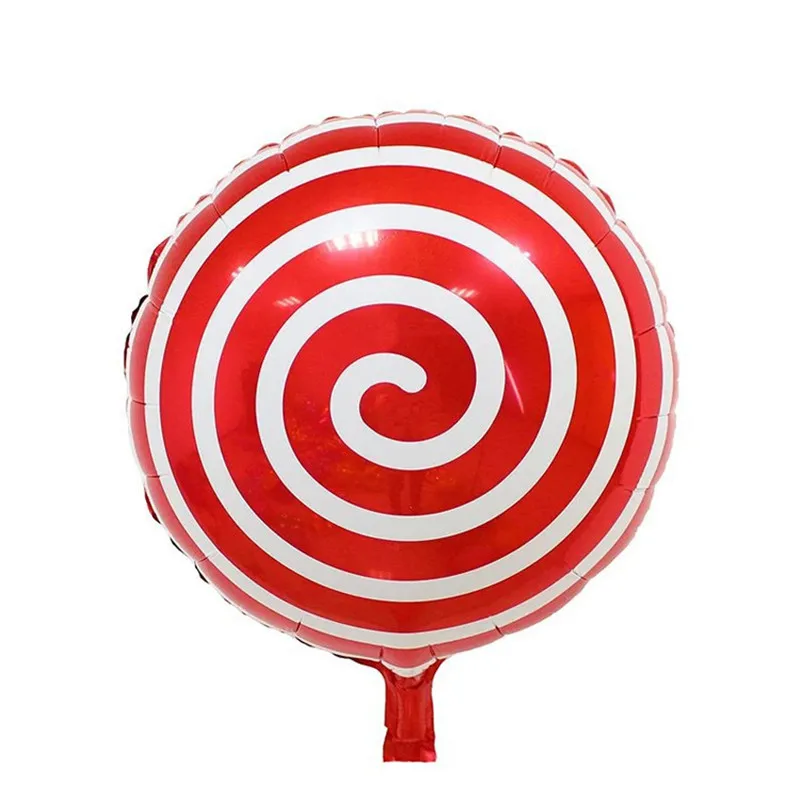 18 дюймов globos леденец фольги шары с днем рождения шарики Свадебные украшения вечерние принадлежности гелиевые надувные шары игрушки - Цвет: Красный