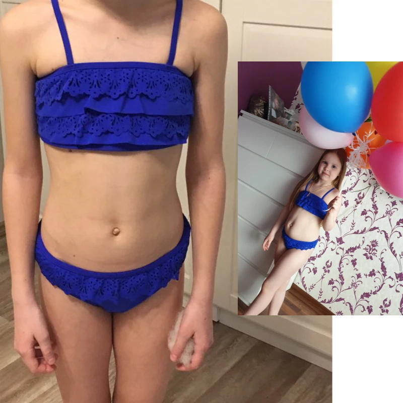 Детский купальник с вырезами, однотонные, комплект из 2 предметов, купальный костюм для детей купальник Сплит бикини для девочек, комплект бикини ванный комплект танкини
