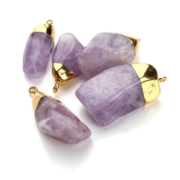 

1pc/lot irregular Natural Created Charm Pendants Irregular Purple F2649(size is different for each pc)