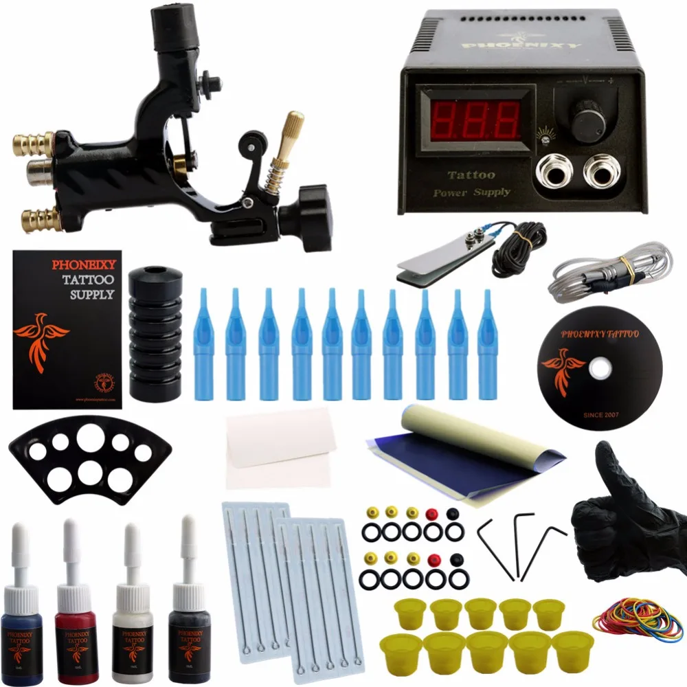 Buy Starter Tattoo Kits One Rotary Tattoo Machines
