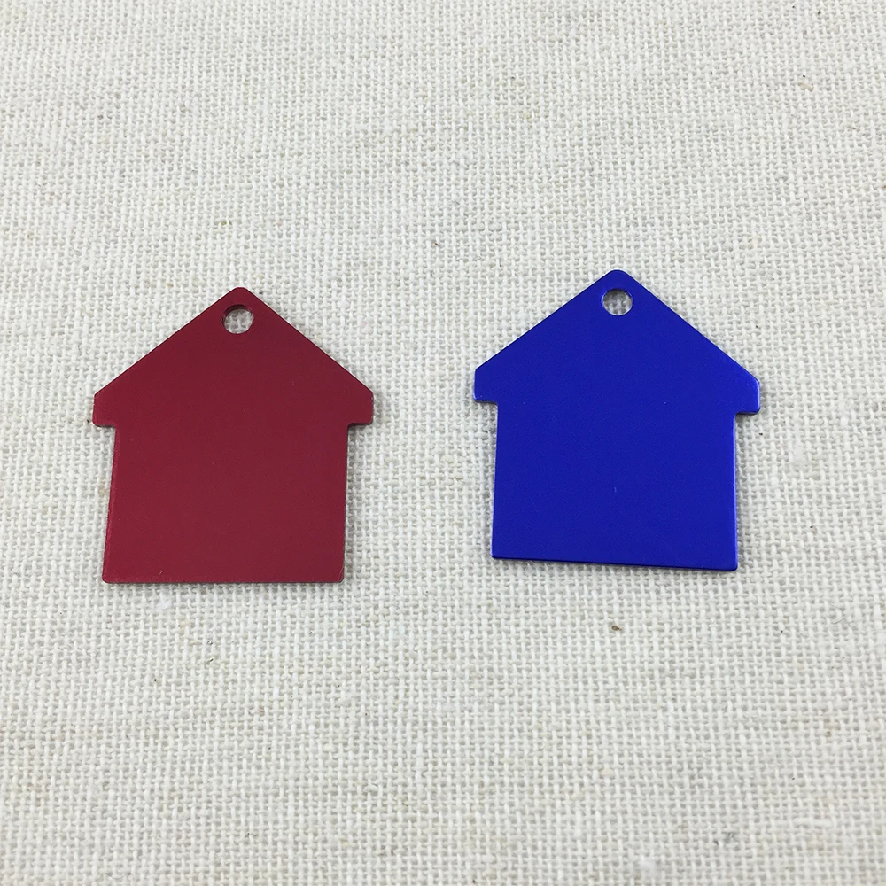 1200pcs/lot Mini House Tag Pet Tags Custom Engraved ID Tag ...