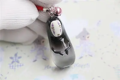 

STUDIO GHIBLI My Neighbour Totoro Spirited Away No Face Kaonashi Spirit Action Figure Phone Pendant Chain New
