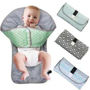 

3in1 Multifunctional Portable Infant Baby Foldable Urine Mat Waterproof Nappy Bag Diaper Changing Cover Pad Travel Outdoor 75cm