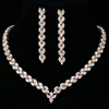 Emmaya Exquisite Cubic Zirconia Wedding Party Jewelry Set Gold Color High Quality CZ Bridal Necklace Earring ► Photo 3/6
