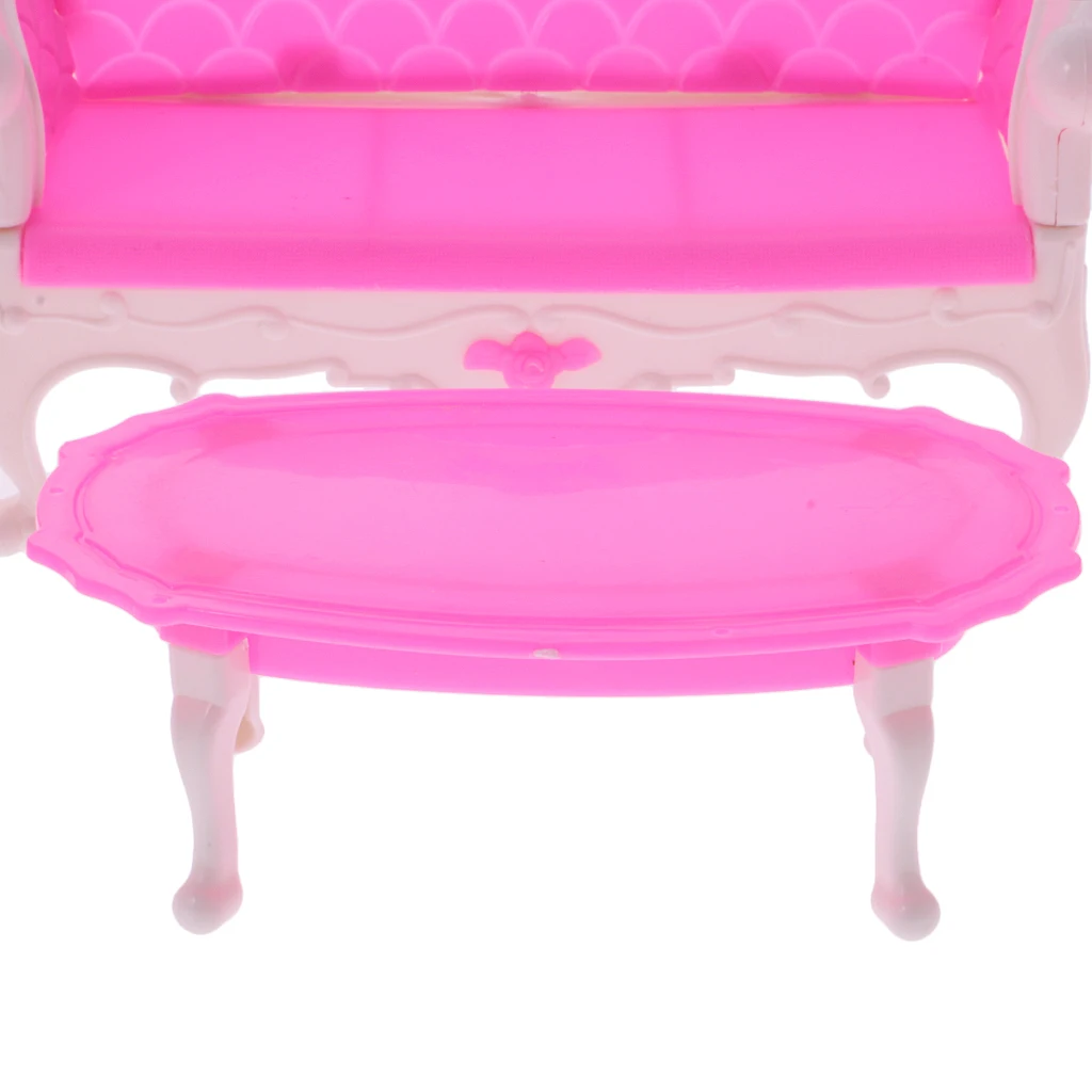 12Pieces Furniture Set Sofa Chair Lamp Tea Table for   Dolls House Toys