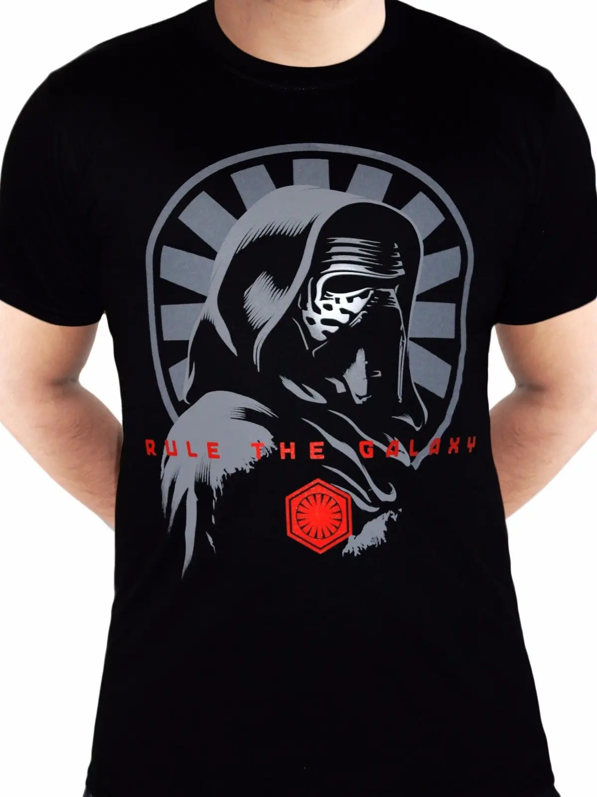 Star Wars Kylo Ren править галактикой Эпизод 7 Пробуждение силы черные мужские футболки