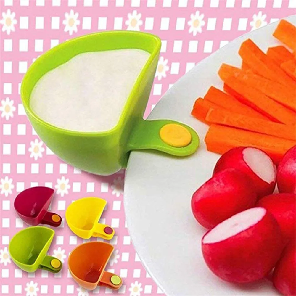 

1PCS Assorted Seasoning Sugar Salad Tomato Sauce Dishes Kitchen Clip Bowl Dip