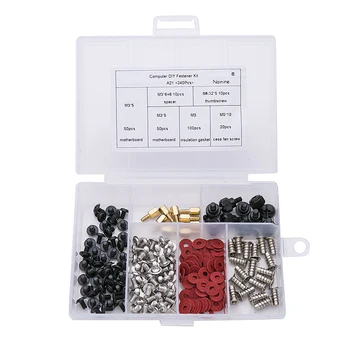 

240Pcs Computer PC Repair For Motherboard PC Case CD-ROM Notebook Riser Fiber Screw Washer Tool Set