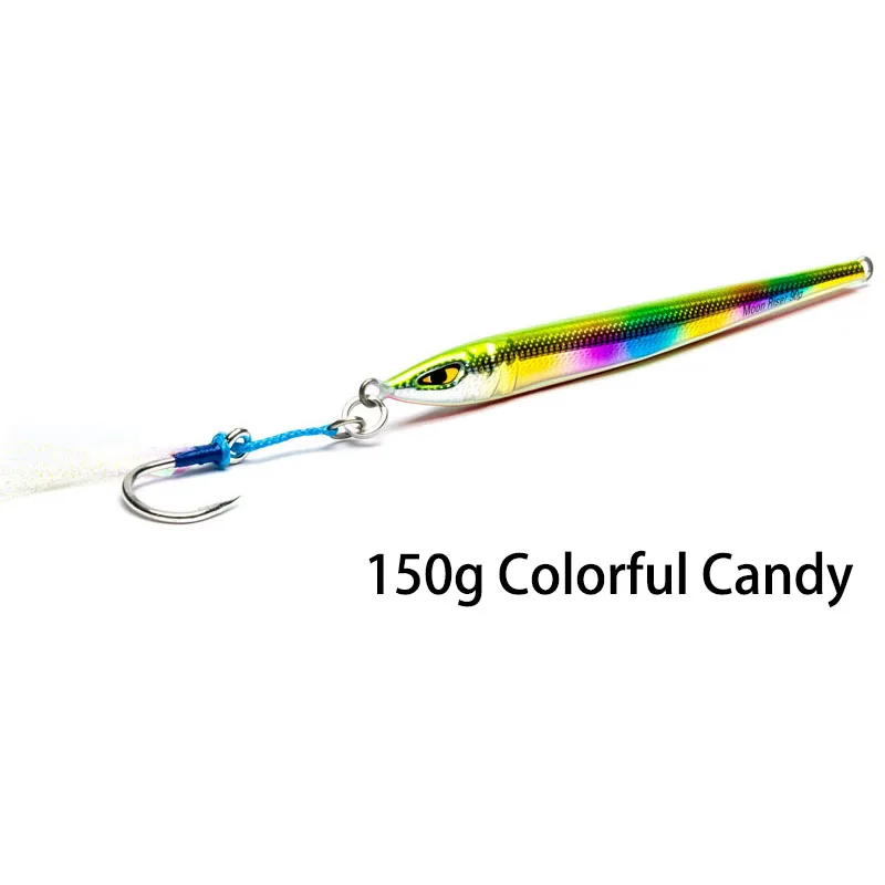 As pictures show Mustad Moon Riser Jigs MJIG03 железная пластина приманка поддельные приманки сильная тяговая сила рыболовные Крючки рыболовные принадлежности PESCA 150g 200g 250g - Цвет: As pictures show