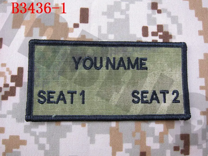 Custom name Tapes Text brand Morale tactics Military Embroidery