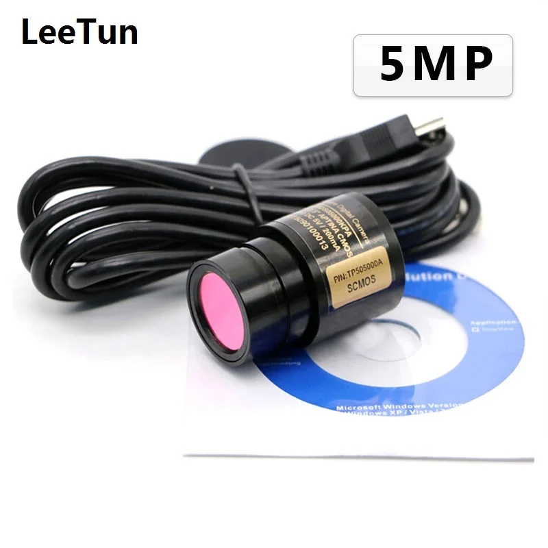 

USB Video CMOS Camera Biological Stereo Microscope Image Capture Industrial Electronic Eyepiece w/ Ring Adapter 23.2 30 30.5 mm