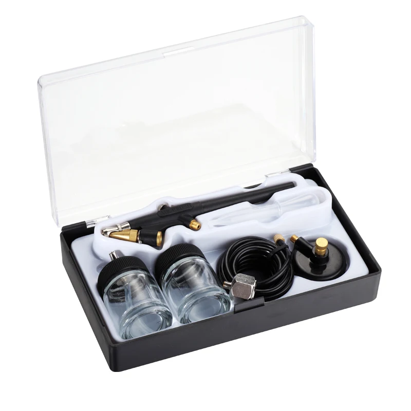 

0.8mm Spray Gun High Atomizing Siphon Feed Airbrush Single Action Air Brush Kit For Makeup Art Painting Tattoo Manicure Car