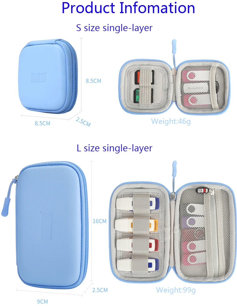 Сумка BUBM для USB U Shield/U Disk/наушники/sd-карты флеш-накопитель палочки чехол для переноски дорожный Органайзер электронная сумка