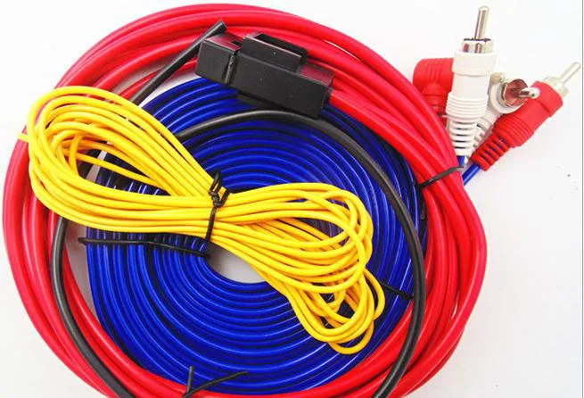 Лучшая цена Car Audio сабвуфер установки жильный кабель монтажный комплект Провод Комплект кабелей
