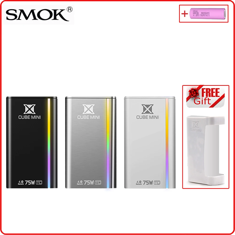 

Original SMOK Xcube Mini Box Mod 75W Electronic Cigarette Vape Mod with LED Light for TFV4 Mini Vaporizer / Micro TFV4 Tank