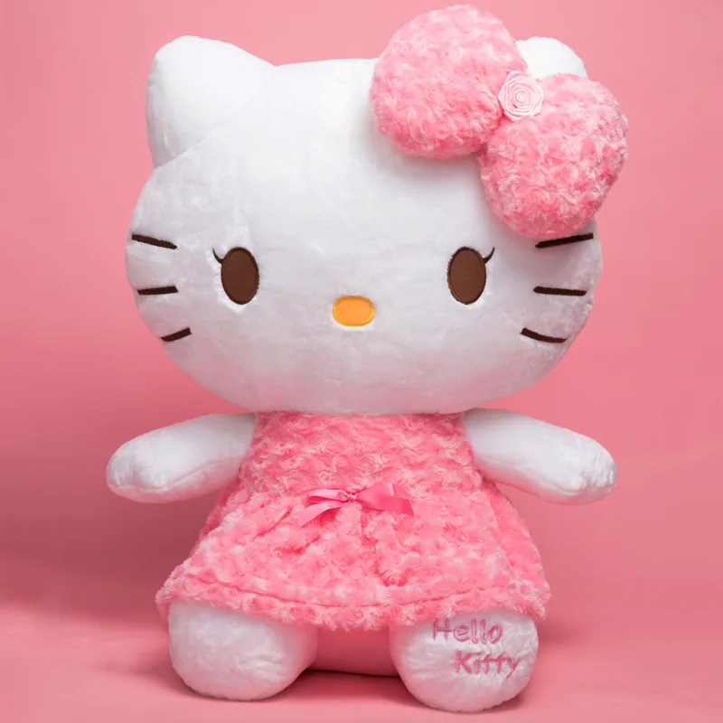 

Hello Kitty anime plush doll Plush good lucky cat kawaii Hello Kitty doll child gift soft toys girlfriend surprise gift 29cm