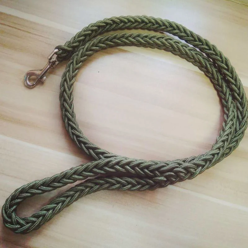 

Durable Nylon Braided Leash For Dog Rope Lead Nylon Small Medium Dog Leash Braided Traction Rope Walking Puppy Green 120cm S