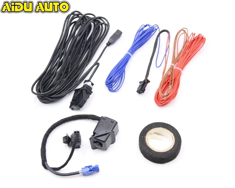 Комплект камеры заднего вида SCIROCCO RGB для VW RNS510 RCD510 RNS315|Камера авто| |