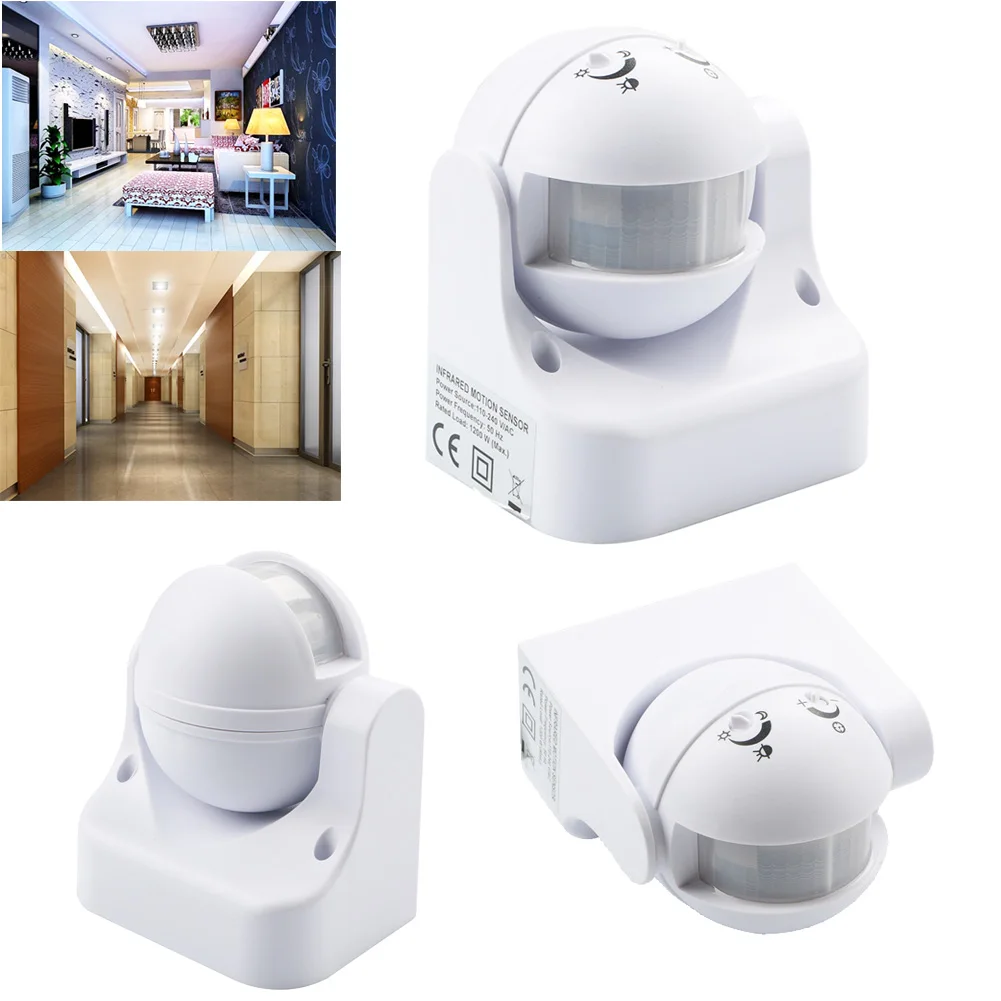 Outdoor 180 Degree Security Infrared PIR Motion Movement Sensor Detector Switch