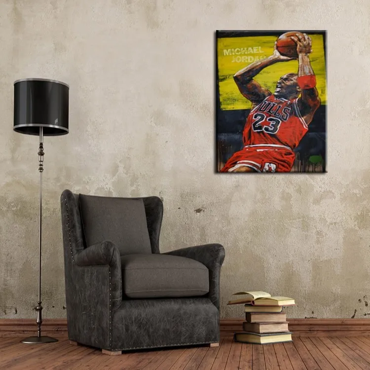 jordan portrait oil painting