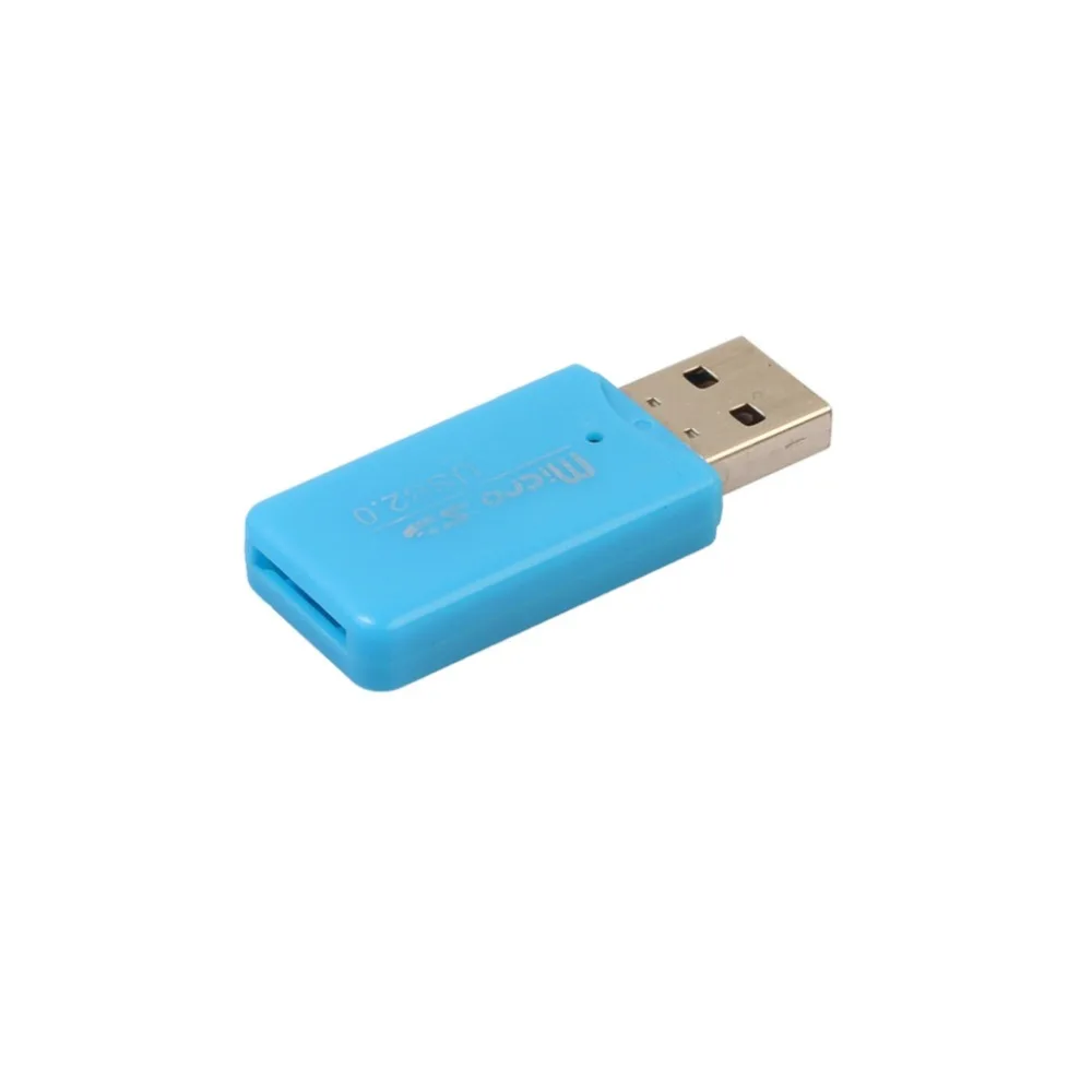 5 шт./упак. Mini USB 2,0 кардридер для Micro SD карты TF адаптер Plug and Play для планшетных ПК случайный цвет