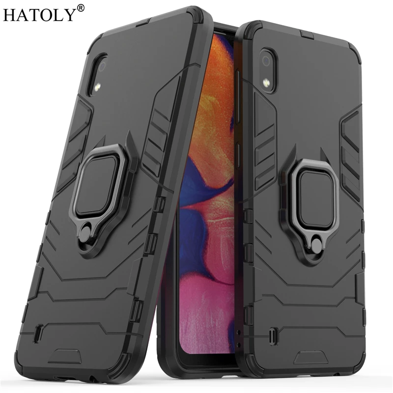 

For Samsung Galaxy A10 Case Cover for Samsung Galaxy A10 Finger Ring PC Phone Case Protective Armor Case For Samsung Galaxy A10