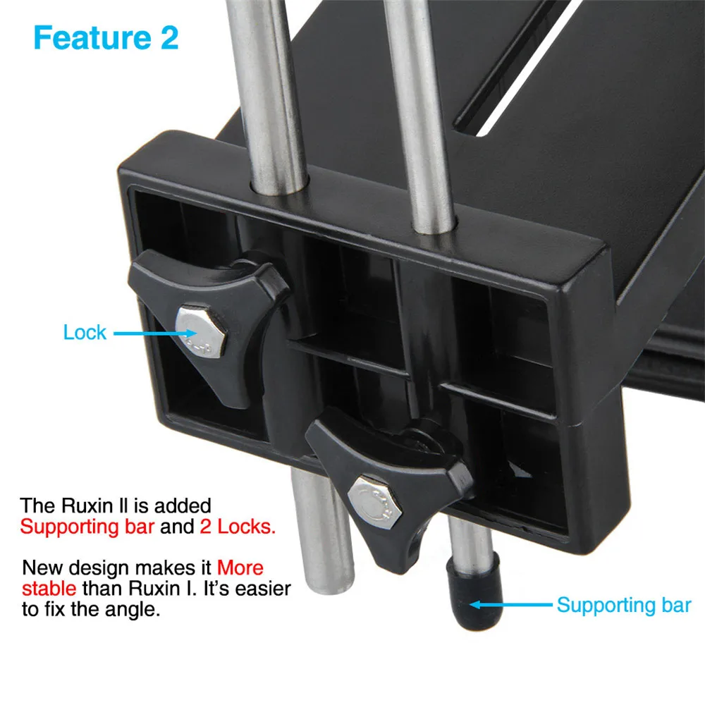 Ruixin Pro II Sharpener Update Chefs Professional Best Kitchen Sharpening Knife Sharpener System Fix-angle 4 whetstones Best Promotion 11