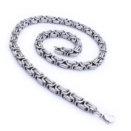 Stainless Steel Mens Necklace Mens female Jewelry wholesale accessories B257-in Chain Necklaces ...