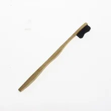 19 см черная щетина плоский взрослый Натуральный Бамбуковый экологичный дружественный путешествия Escova De Dente Tandenborstel зубная щетка зуб зубы щетка