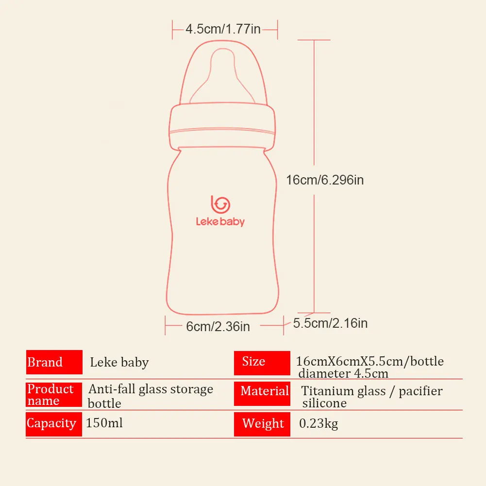 Baby Bottle Size Chart