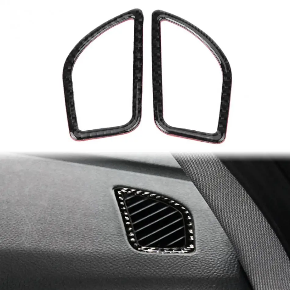 Tampa de Saída de ar para Carro Revestimento de Fibra de Carbono para Interior do Carro Peças Series 1 2020 2 Bmw F20 F21 17 2 peças, revestimento de fibra de carbono