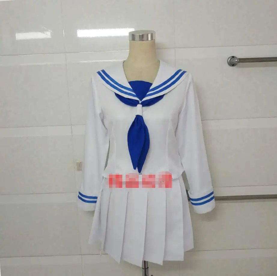 

Wadanohara and the Great Blue Sea Anime cosplay Wadanohara Spring JK Japanese white school uniform Sailor suit Halloween costume