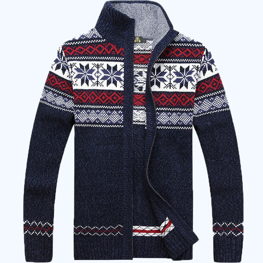 

NEW Warm Thick mens Cardigans Sweaters Men Winter&spring Sweater Tops stand Collar Men slim Casual dress Knitwear 85