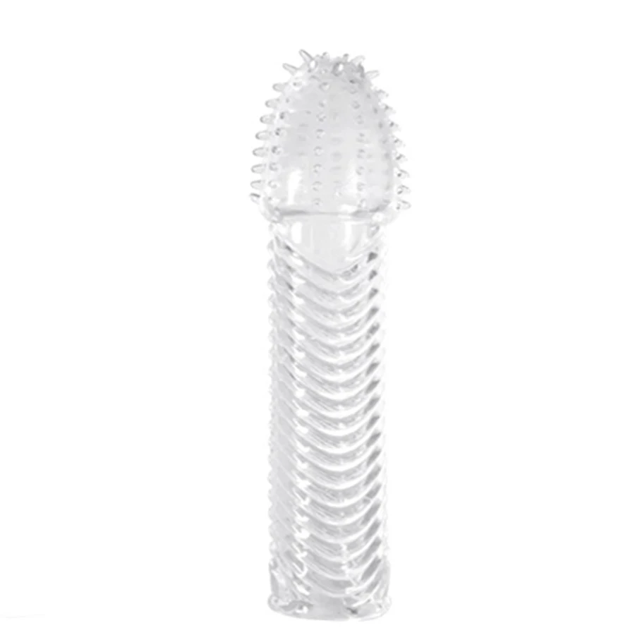 Newest Reusable Penis Sleeve Cock Ring Sleeves Penis Extender font b Condoms b font Sex Toys