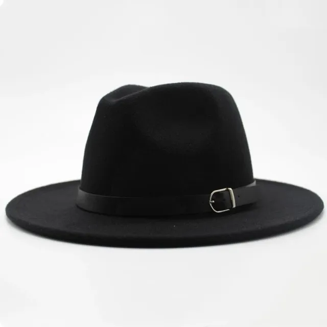 Brand oZyc Winter Autumn Imitation Woolen Women Men Ladies Fedoras Top Jazz Hat European American Round Caps Bowler Hats black