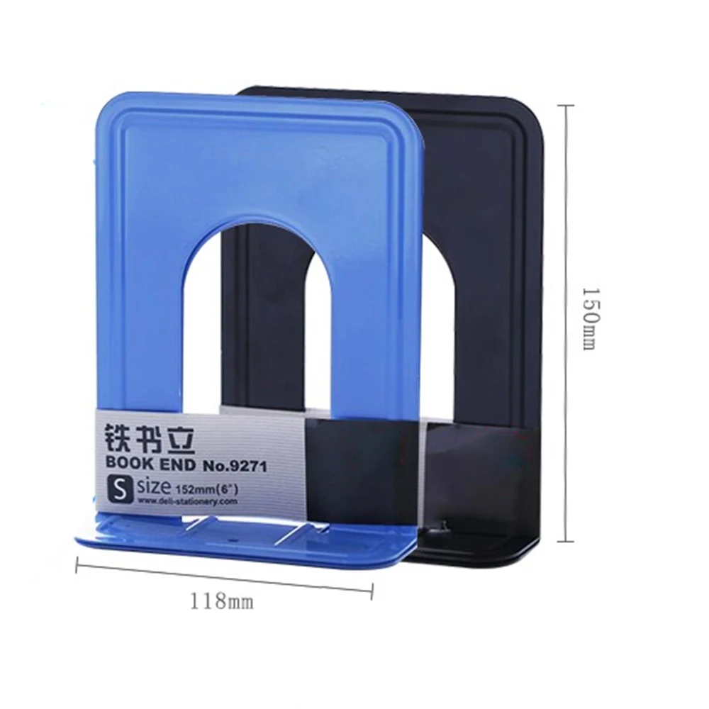 2pcs/lot Cheap Durable Heavy Duty Metal Book End Shelf Bookend Holder