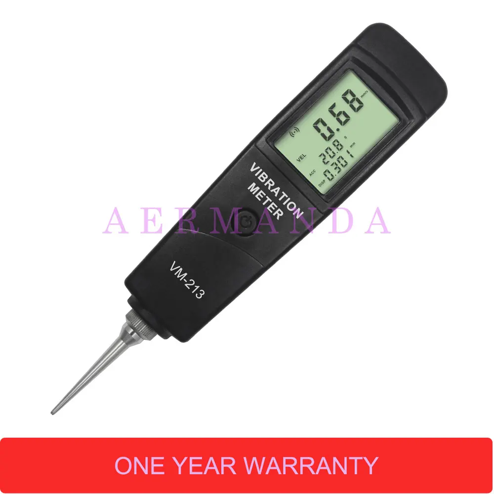 

Vibration Meter Pen Type 0.01-300mm/s True RMS VM-213 Vibrometer Wide frequency range