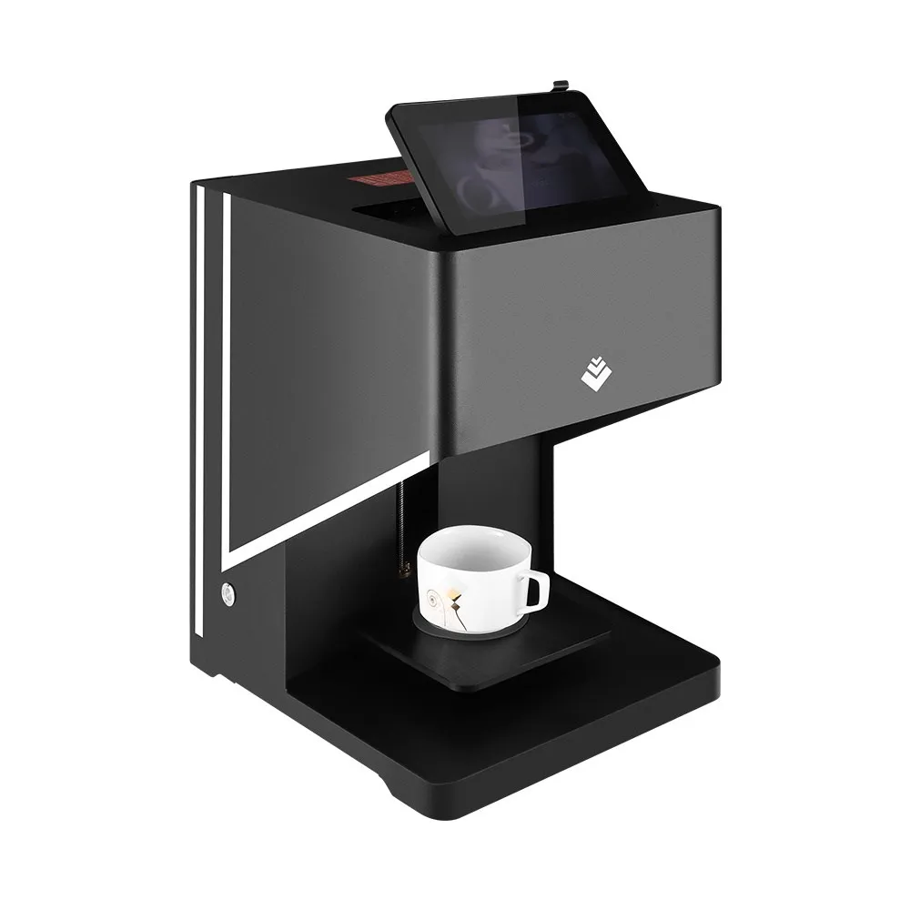

Coffee Printer Milktea Printing Machine with WIFI or USB Flatbed Printer Inkjet For printing Cake Dessert Cup Printer